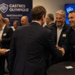 Au Castres Olympique, Florian Azema découvre le Top 14… du réseautage 790399331 122117123541321410 5987770010005412107 n