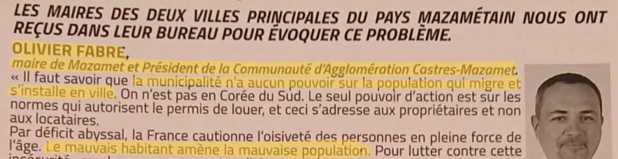 OLIVIER FABRE, LE FANTASME DES « MAUVAISES POPULATIONS » ET LE POISON MENTAL DE NOTRE SOCIETE 804365685 122118153837321410 3456880420973409791 n