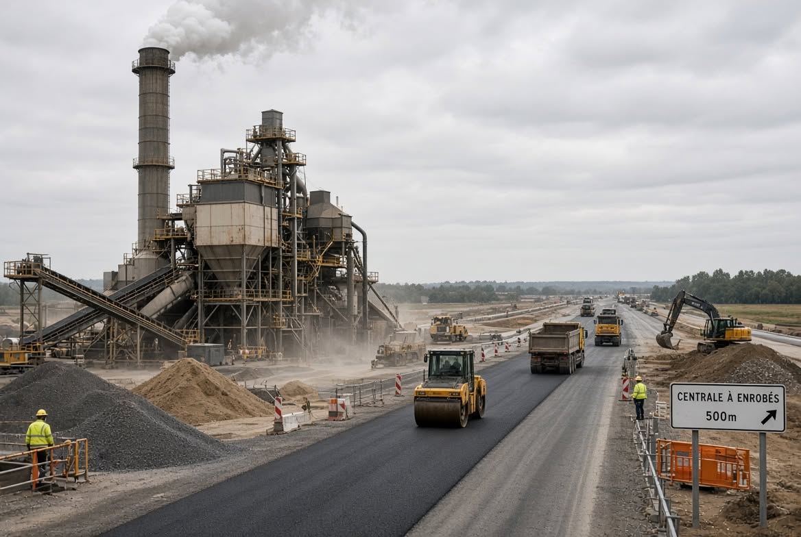A69 : À PUYLAURENS, LA CENTRALE À ENROBÉS POLLUE, OUI, MAIS DÉSORMAIS DANS LES LIMITES AUTORISÉES 818384620 122119449957321410 7295275282817222984 n